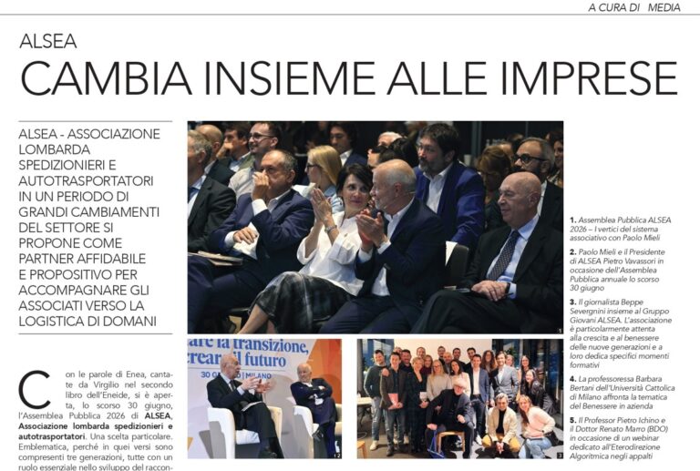 ALSEA su Il Corriere della Sera: un approfondimento sulle sfide della logistica di domani