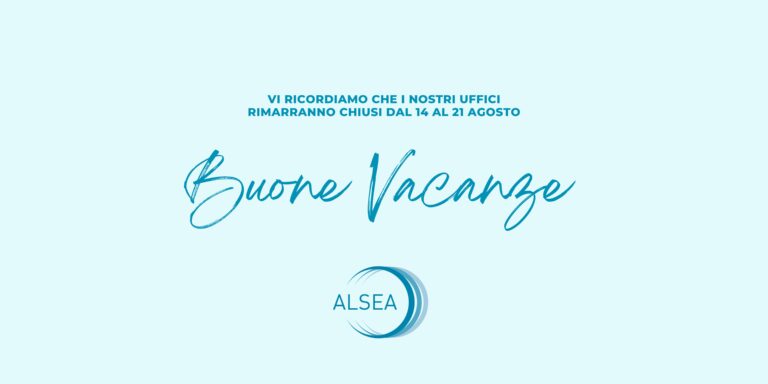 Chiusura estiva degli uffici ALSEA