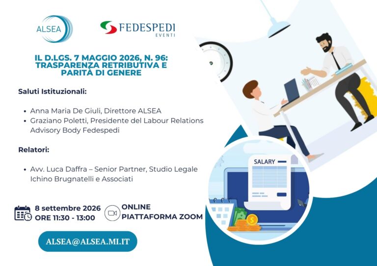 Webinar sulla trasparenza retributiva: appuntamento l’8 settembre